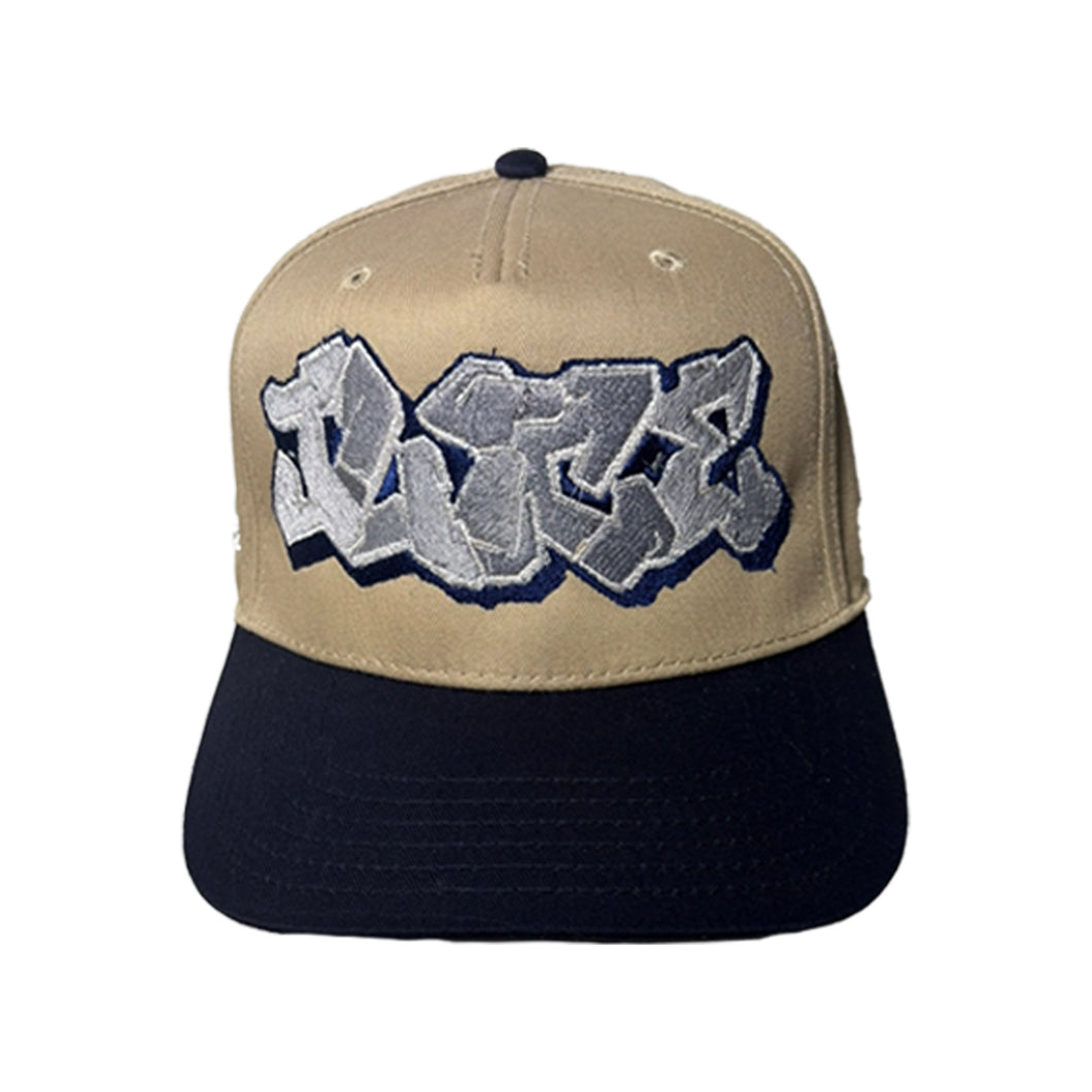 Khaki and Navy Graffiti Cap